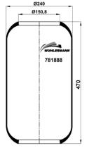 Wuhlermann 781888 - GOMA SUSPENSION
